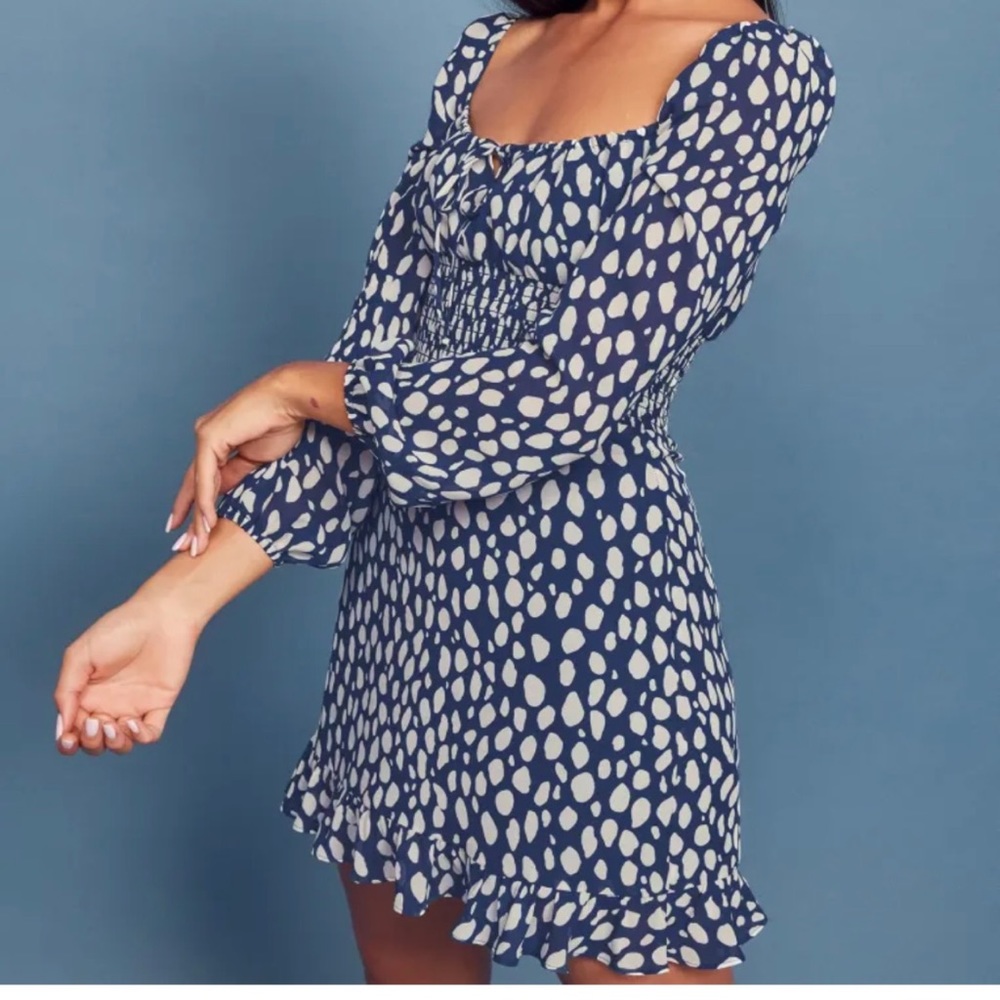 Reformation Rue Blue Lolita Mini Dress 6
